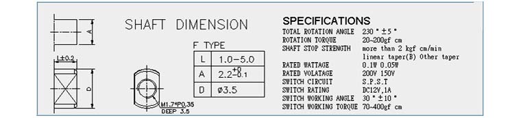 SHAFT DIMENSION