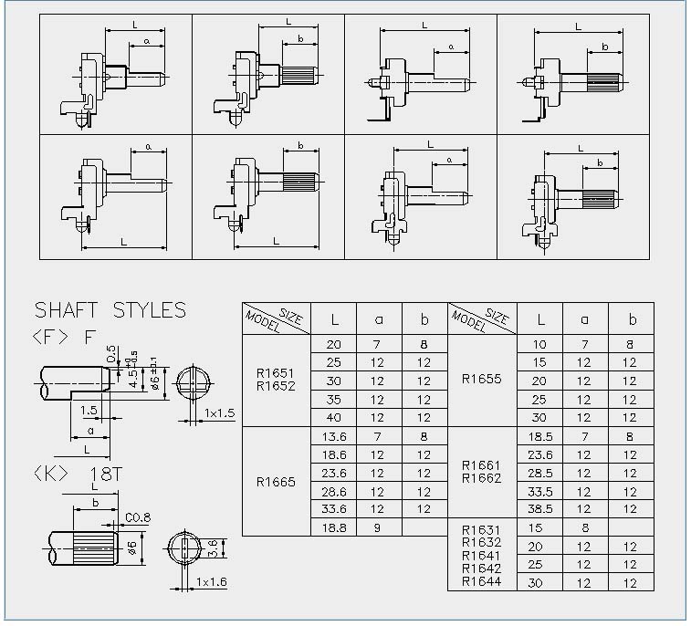 SHAFT STYLES