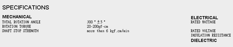 24MM WITHOUT SWITCH SPECIFICATION