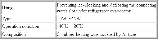 Connecting-Water Slot Defrosting Heater